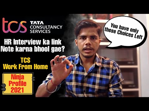 TCS Ninja Hr Interview | Hr Interview ka Link Note karna bhool Gae? | TCS Work From Home? | Tcs nqt