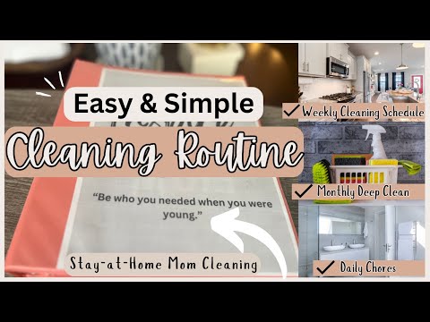 Stay at Home Homeschool Mom Cleaning Routine | Daily, Weekly & Monthly Chore Breakdown