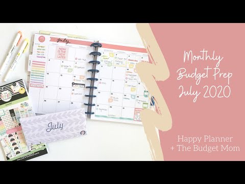 💸 July 2020 Budget Setup 💸  - Finally off of Unemployment! //  The Budget Mom + @TheHappyPlannerChannel