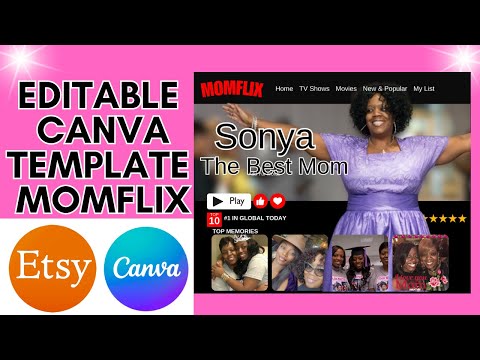 CREATE & EDIT AN ETSY CANVA TEMPLATE | MOMFLIX