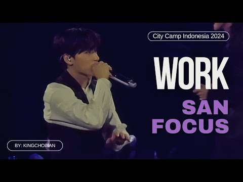 [241005 CITY CAMP JAKARTA] ATEEZ CHOI SAN - WORK FANCAM FOCUS 에이티즈 산 직캠