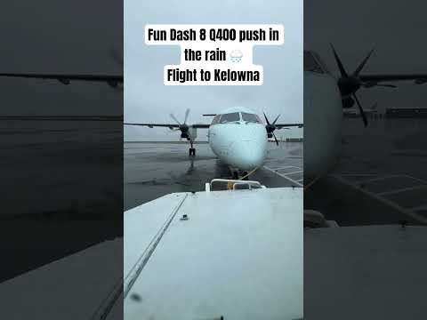 I love pushing in the rain 🌧️ #flight #travel #aviation