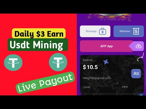 Earn Daily $3 Free Site New Earning Project  Usdt/Trx Mining Site Best Usdt Mining Site #usdtmining