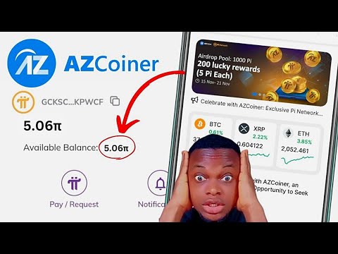 AZ Coiner - Free 200 Pi Coin AZCoiner (AZC) Airdrop | Pi Network Withdrawal #pinetwork