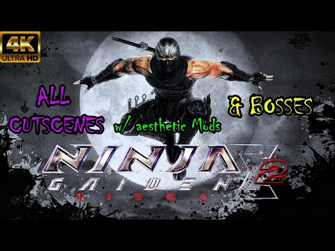 Ninja Gaiden Σ2 - All Cutscenes & Bosses (Game Movie) 4K / Aesthetic Mods (Path of the Mentor)