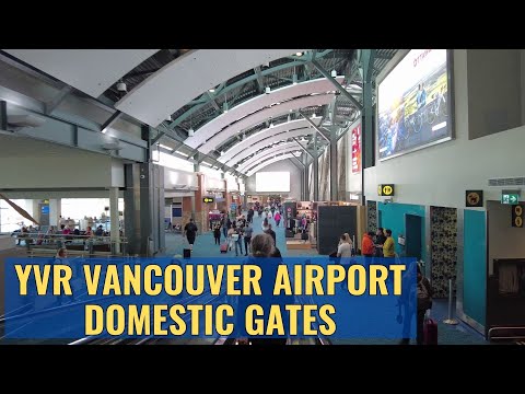 Explore YVR: Vancouver Airport Domestic Gates Walking Tour April 30, 2023 4K