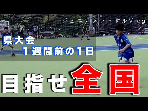 【Vlog#8】フットサル県大会1週間前〜プロサッカー指導者の1日