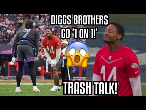 Stefon Diggs Vs Trevon Diggs ‘1 ON 1s’ 🔥 NFL 2023 Pro Bowl (WR Vs CB)