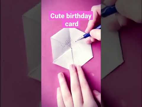 birthday card 🎂🍰🧁#easycraft #papercraft #diy #art #ytshorts #funny