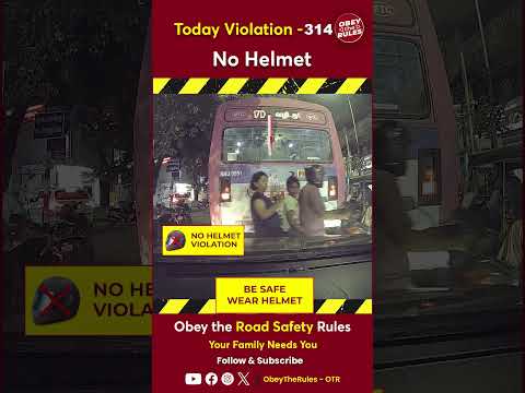 Today Violation 314 Kindly Wear Helmet for your Safety #otr #chennaitrafficpolice