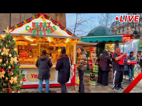 [🇫🇷Paris Live]  🎄Merry Christmas in Latin Quater🎄 walk Live Streaming 25/Decmber/2024