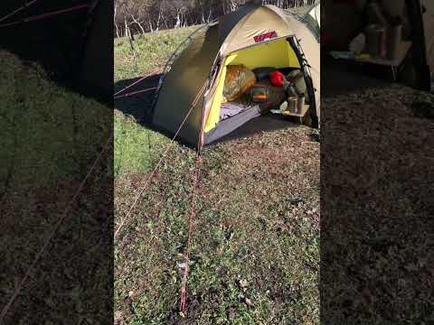 Camping view on the hill #camping #solocamping #nature #mountaincamping #mountains #natureview