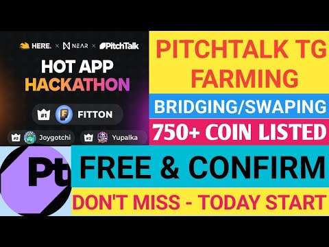 Pitch Talk Airdrop - Farming Full Guide | PitchTalk Farming Update | Pitch Talk Teligram Airdrop