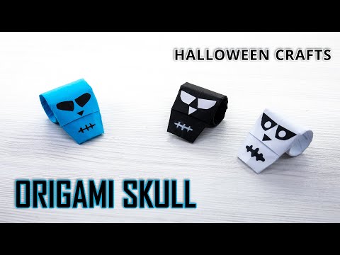 Easy Origami SKULL Tutorial - Perfect Halloween Decoration