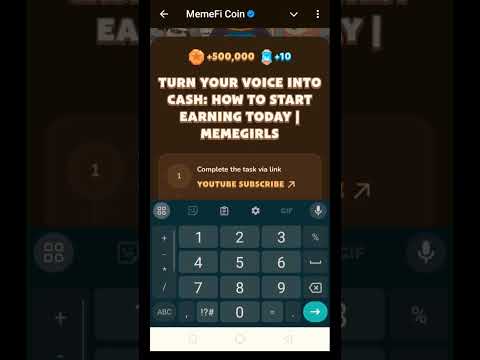 Turn your voice into cash: how to start earning today| Memegirls memefi code today