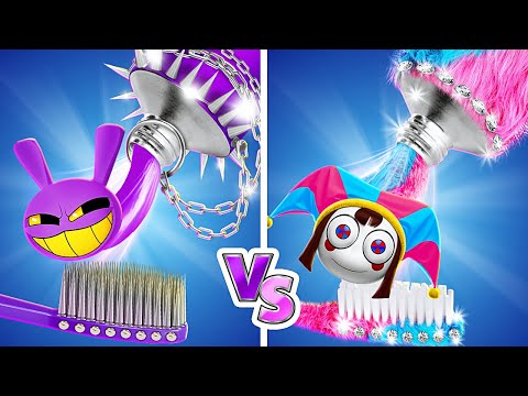 Pomni Nanny vs Jax Nanny! Best Parenting hacks and gadgets!