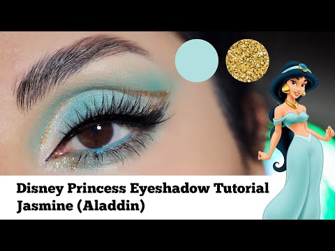 Disney princess makeup idea - Jasmine eyeshadow tutorial - #makeuptutorial #disneyprincess