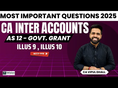 Most Important Questions 2025 | AS 12 | CA Intermediate | @iWision CA Vipul Dhall