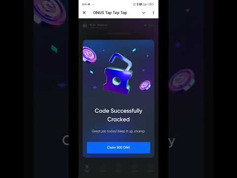 onus tap tap tap secret code July 24 #Tap2Earn #Airdrop #ONUS