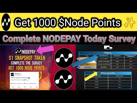 NODEPAY Season 1 Snapshot Complete | Get 1000 $Node Points, complete nodepay today survey