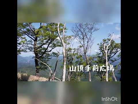 英彦山(福岡県)北岳へ　展望所の眺めと、山頂手前からの眺め🏔