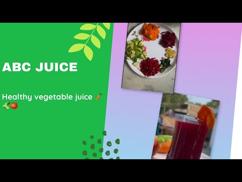 Healthy vegetable Juice | ABC Juice |  Carrot,beetroot,apple juice | Remedy for PCOD