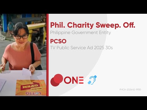 PCSO TV Public Service Ad 2025 30s [CC]