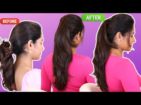 How to do a LONG PONYTAIL | Ponytail Hairstyle| Hairstyle for Girls| Femirelle