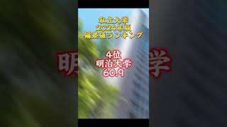 【2024年版】私立大学偏差値ランキング（河合塾平均ボーダー） #大学受験