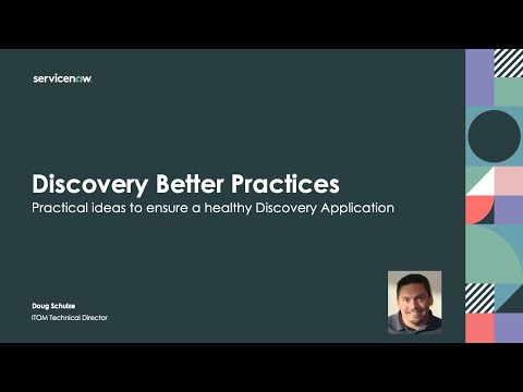 Discovery Better Practices - Schedules