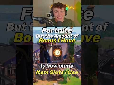 Boons = Item Slots #fortnite