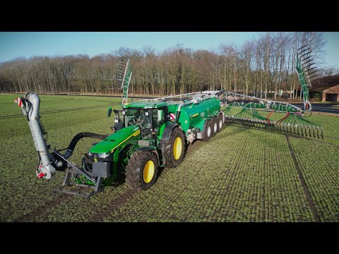 Gülle fahren 2024! JohnDeere 8R370 & Samson PG II Genesis / Kumm Zubringer / Emsland