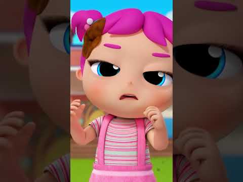 Mud is So FUN! Clean UP Time! | Little Angel And Friends Kid Songs #shorts