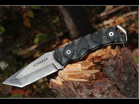 NEW! Schrade SCHF15 Fixed Blade Tanto Point Knife - Best Tactical/Survival Knife