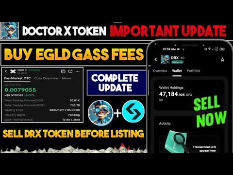 DoctorX Listing | Buy egld gas fee for doctorx । Doctor X token Sell । Drx Airdrop new update today