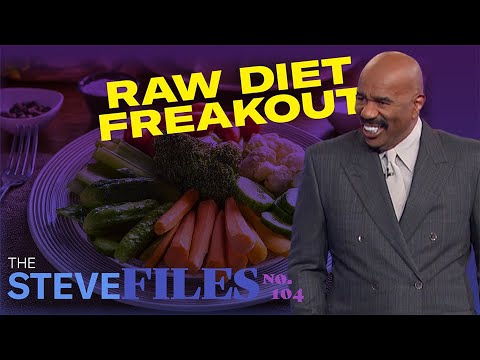 Steve Harvey’s Raw Diet Rumble: When Veggies Attack! 🥗😆 #RawDietFreakout