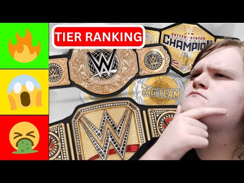 TIER RANKING ALL AEW/WWE CHAMPIONSHIPS! | As of 2024 | CrazeJJwolf