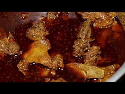 ENJOY THIS LIPS SMACKING INDIAN MUTTON CURRY ALONG WITH RICE  | INDIAN MUTTON CURRY