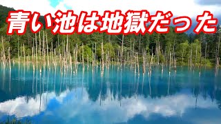 青い池よ、おまえもか！！２０年７月の大渋滞【北海道　美瑛　青い池】