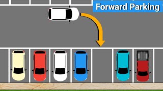 Forward Parking (Step by Step)//How to Park/How to Park a Car #carparking #parking