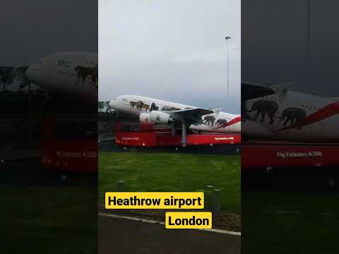 Outside Heathrow airport London UK terminal 2&3 | Emirates 380