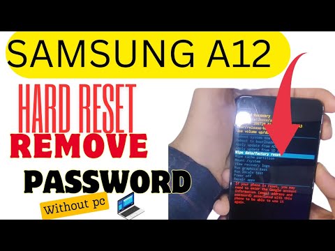 Samsung Galaxy A12 Hard Reset/ Pattern Unlock