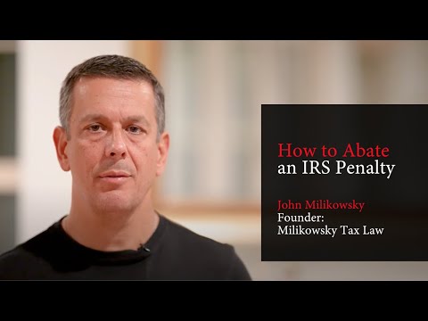 How to Abate an IRS Penalty