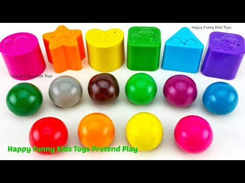 Learn Shapes and Making Ice Cream with Play Doh | Surprise Eggs Yowie Zuru 5 Surprise Toys