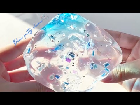 BGM･字幕無し ¦ Blue putty slime🫧¦ 青のパテスライム ¦ tiktok切り抜き ¦ asmr ¦ 大人も子供も楽しめる動画 ¦ スライムプレス