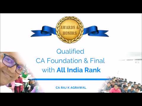 Video Profile of CA Raj K Agrawal