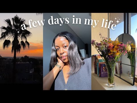 a few days in my life | selfcare shopping, fresh flowers, ice cream run, haul, sunset views 🌅