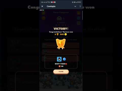 Cowtopia farm conquest battle earning money 🤑💰 #video #airdrop #earnmoney