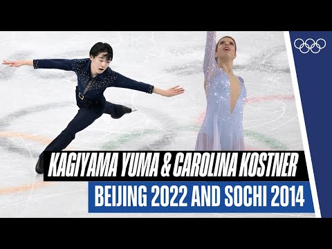 🪄Same technique & expression! - 🇯🇵 Kagiyama Yuma and his coach 🇮🇹 Carolina Kostner - 2022 and 2014