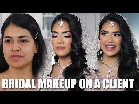 Pakistani Walima Bridal Makeup & Hair Beautiful Soft Pink Look (ACNE FULL COVERAGE) FT. Jaclyn Hill